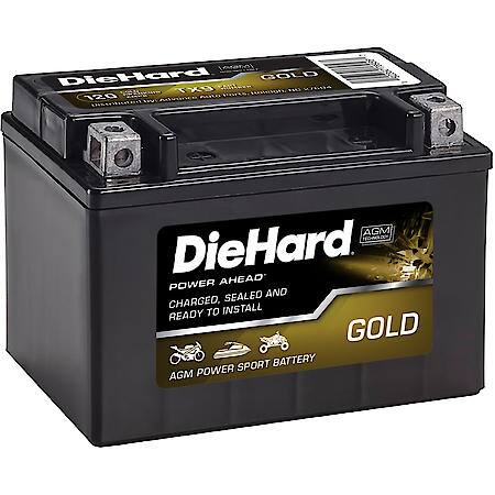 DieHard Gold AGM Power Sport 12V Battery: 200 CCA $91.69, 180 CCA or 120 CCA $77 + free shipping