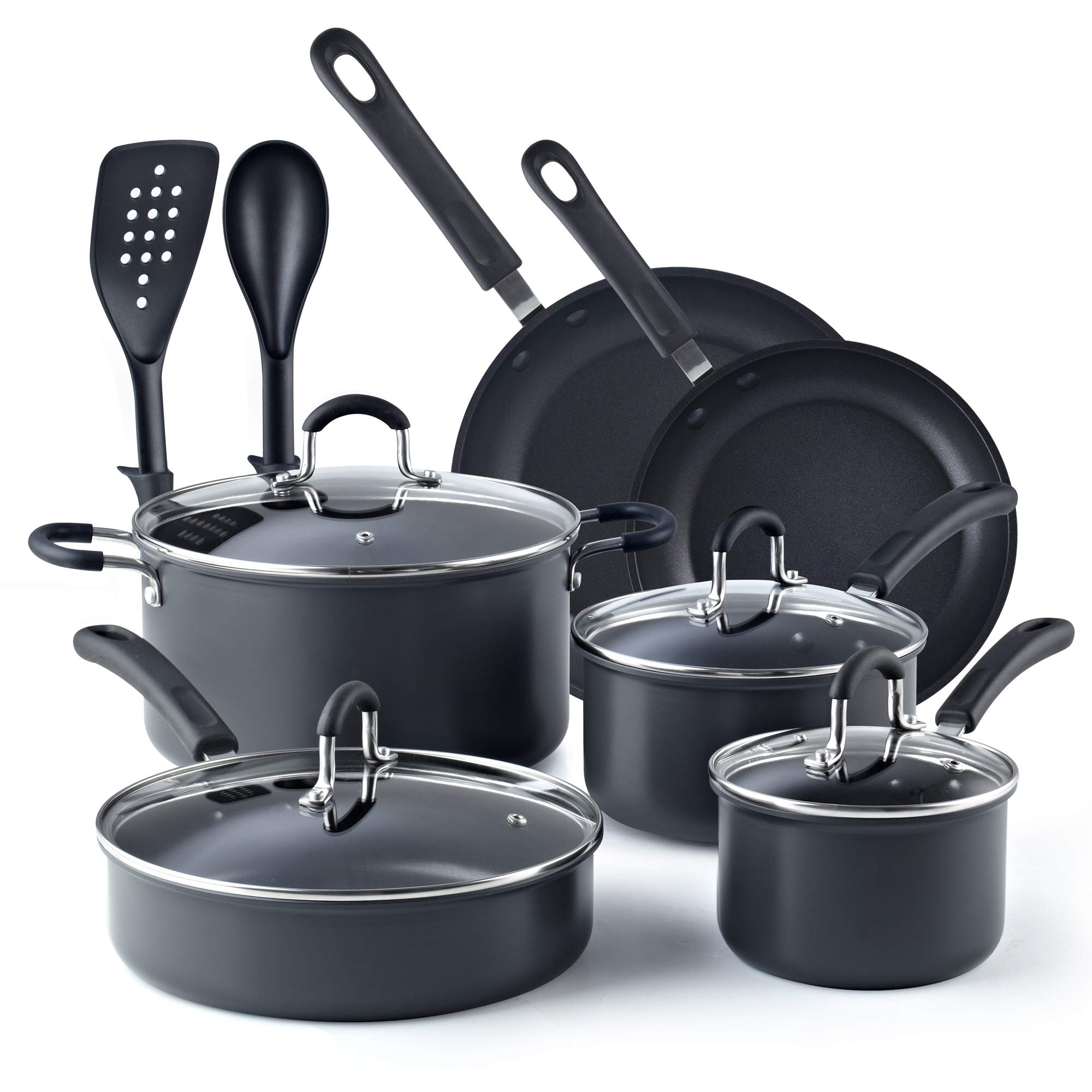 12-Pc Cook N Home Nonstick Hard Anodized Cookware Set $85.70 + Free Shipping