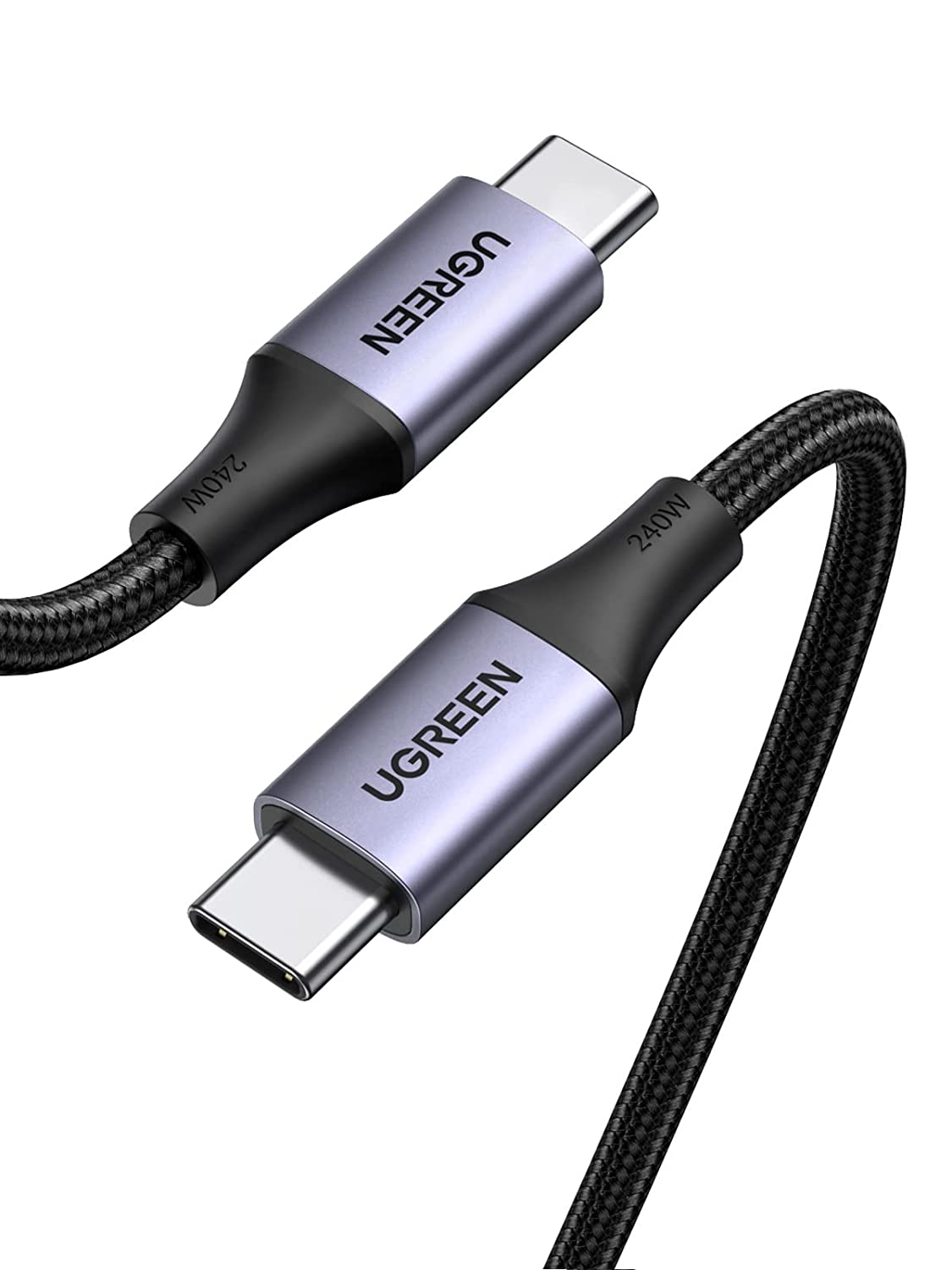 240W 6FT UGREEN USB C to USB C Fast Charging Cable $10.75, 40W Dual Port USB C Charger $14.40, 100W 2-Port USB C Charger $39.89 & More + Free Shipping w/ Prime or +$25 Orders