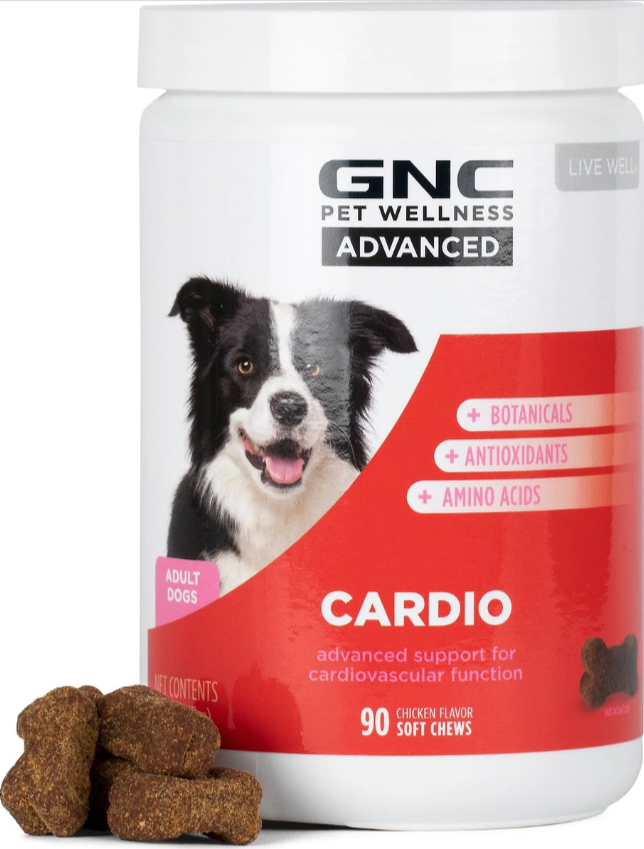 90-ct GNC Pets Advanced Cardio Dog Supplement Chicken Flavor Soft Chews $4.95 or $3.22 w/ First Autoship + Free Shipping on $49+