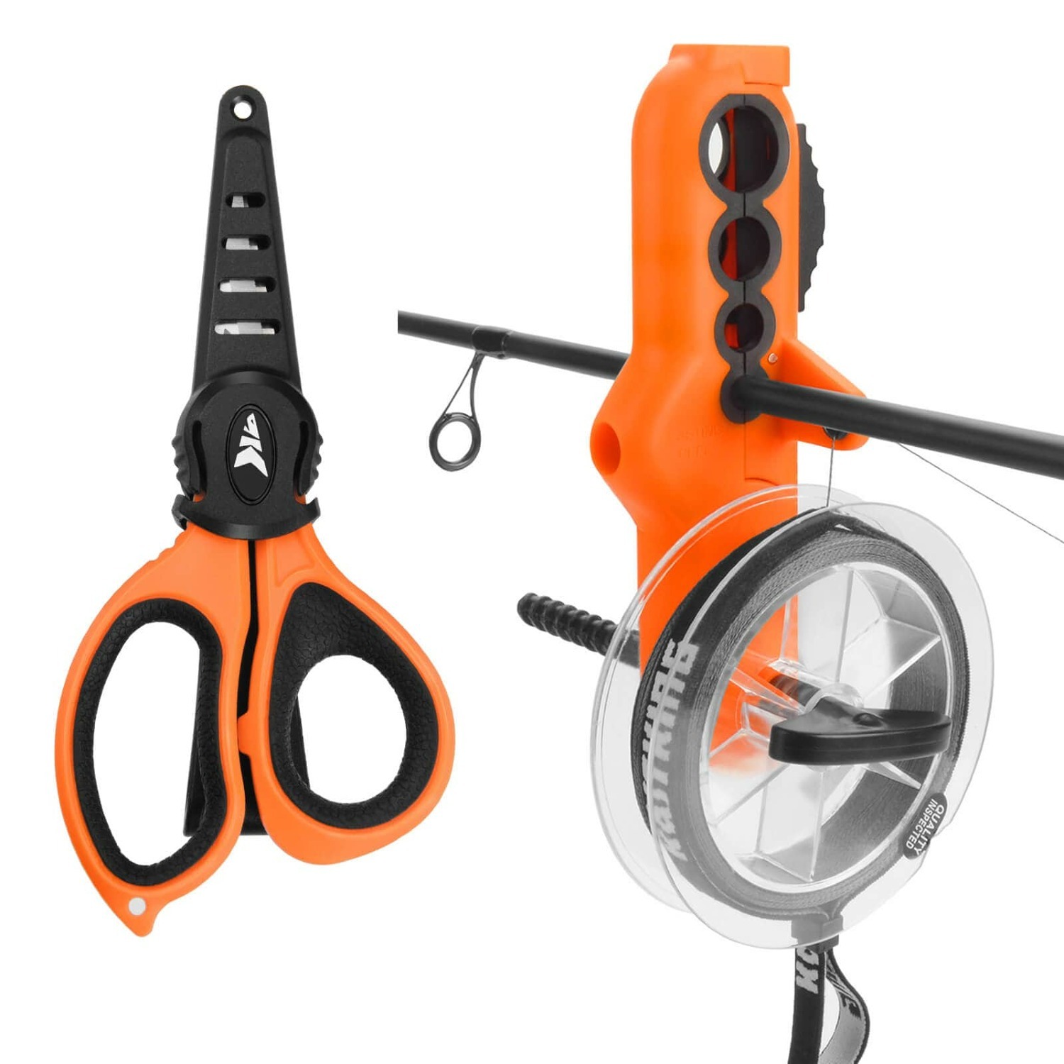 KastKing Radius Line Spooler (1/4lb Spool Capacity) + Fishing Scissors