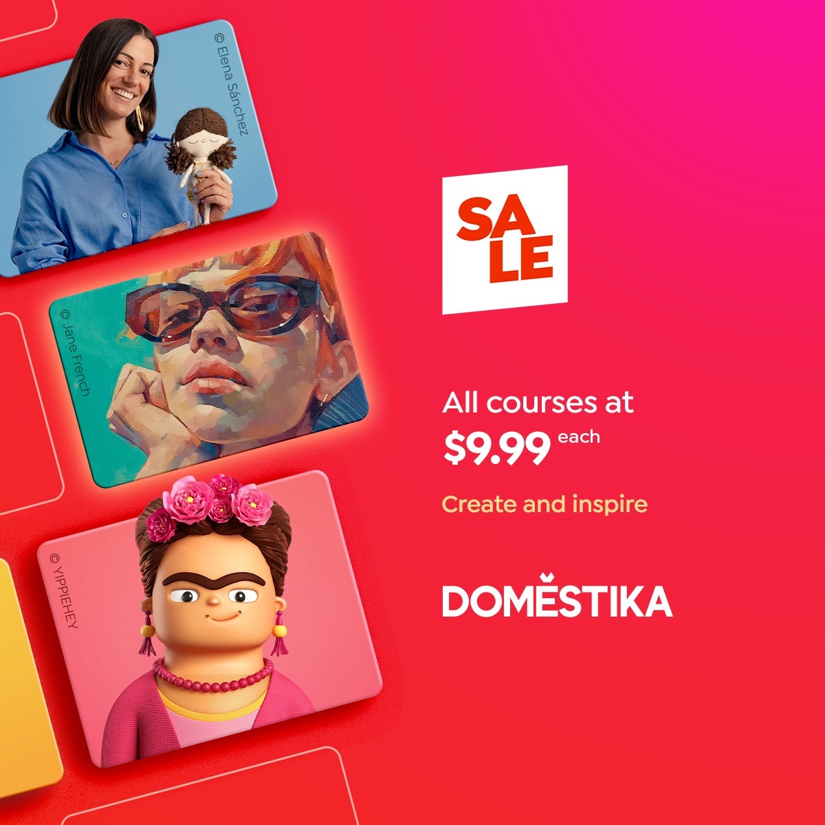 Domestika Flash Sale: All Online Learning Courses $10