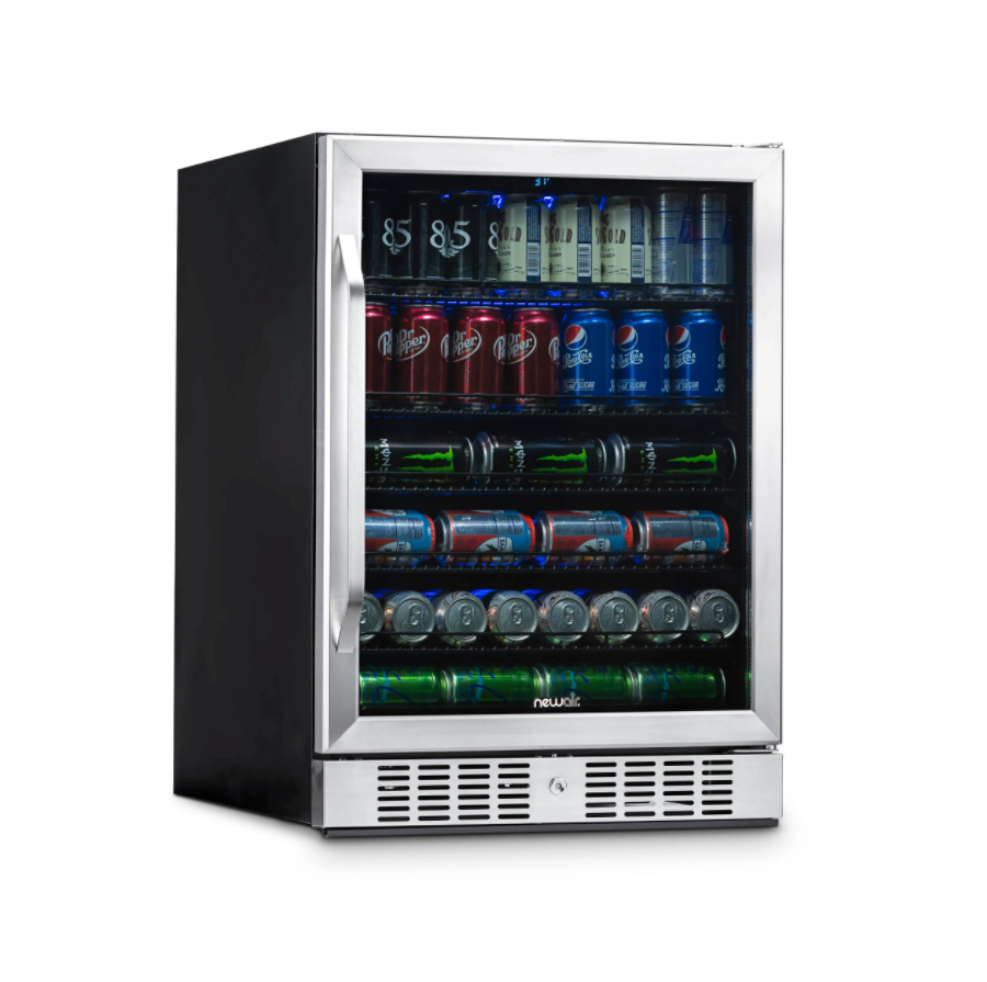 Newair 24" 177-Can Stainless Steel Built-In Beverage Cooler Fridge (Factory Refurbished) $599 + Free Shipping