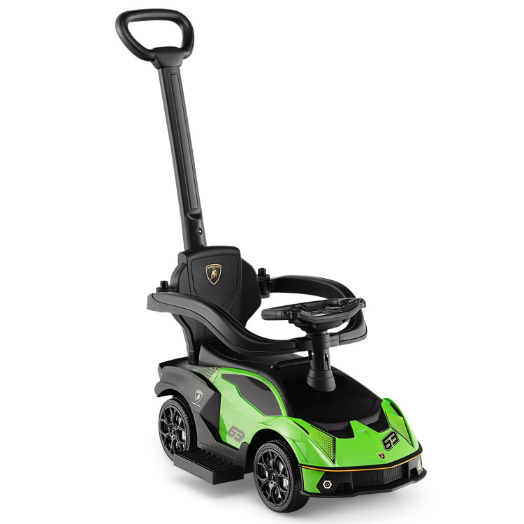 Kid's 3-in-1 Licensed Lamborghini Ride on Push Car Stroller w/ Handle & Guardrail (for Ages 1-3yrs) $58 + Free Shipping