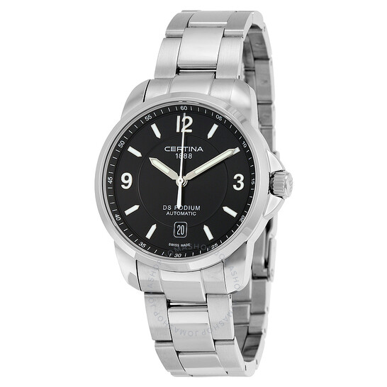 CERTINA DS Podium Automatic Men's Watch w/ Stainless Steel Band: Black Dial $250, Silver Dial $258 + Free Shipping