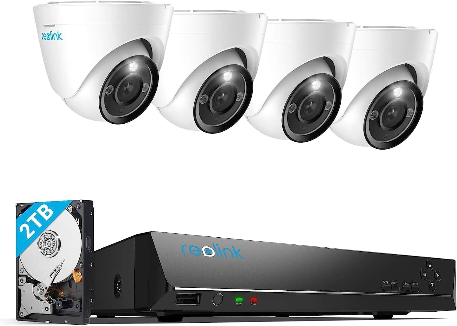 Reolink RLK8-1200D4-A 12MP UHD H.265 PoE 4-Dome Camera Security System w/ 2TB HDD $462 + Free Shipping
