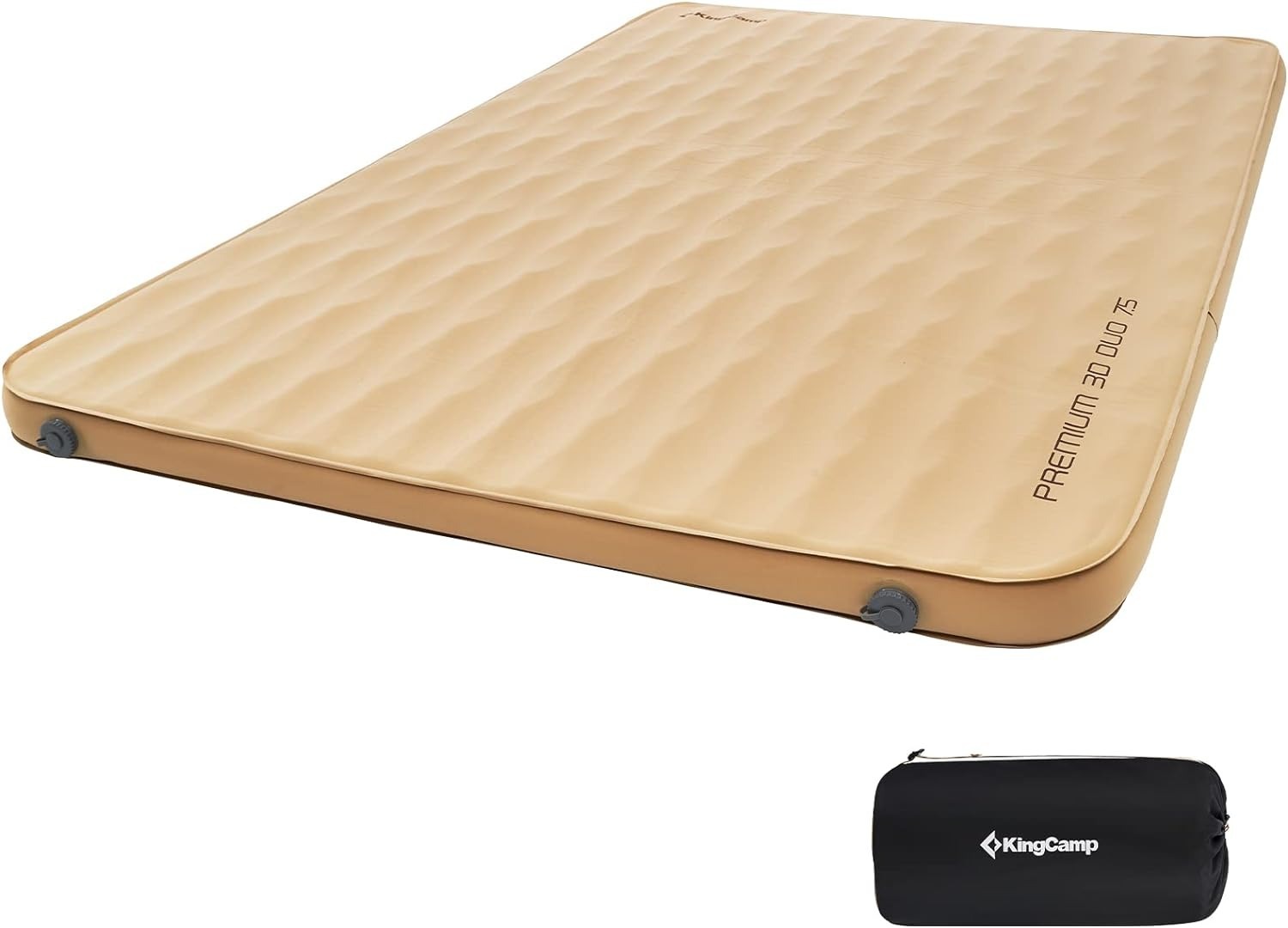 3" Thick KingCamp Self Inflating Foam Sleeping Mattress Pad for Camping (Khaki) 85 + Free Shipping
