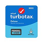 TurboTax 2022 Tax Software (Download: Federal + State): Premier $60, Deluxe $40 &amp; More