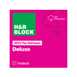 H&R Block 2022 Tax Software (Physical/PC/Mac Digital Download): Deluxe $15 &amp; More