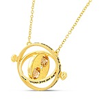 22&quot; Gold Plated Harry Potter Hermione Time-Turner Hourglass Rotating Necklace $40 + Free Shipping