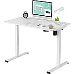 FLEXISPOT Whole-Piece Desk Board Electric Standing Desk (40&quot; x 24&quot;, White Frame+White Top) $109.60 &amp; More + Free Shipping