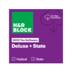 H&R Block Deluxe + State Tax Software + 1-Year/1 Device ESET NOD32 Antivirus 2024 $20 (Digital Delivery)
