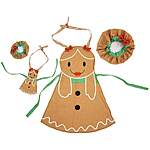 Playtime By Eimmie Matching Girls' &amp; Doll Holiday Gingerbread Outfit Set $8.75 + Free Shipping