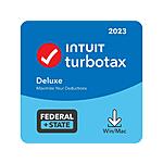 Intuit TurboTax Deluxe 2023: Federal & State (PC/Mac Digital Download) $40 &amp; More