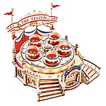 280-Pc ROKR 3D Puzzle Tilt-A-Whirl Amusement Park DIY Wooden Music Box w/ LED Lights $36 + FS