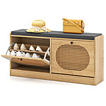 Costway 40&quot; Entryway Rattan Shoe Storage Bench with Cushion $69 + Free Shipping