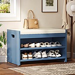 28.3" Yitahome 2-Tier Entryway Shoe Storage Bench (Blue) $40 + Free Shipping