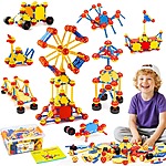 198-Piece Cossy STEM Building Construction Building Blocks Toy $10