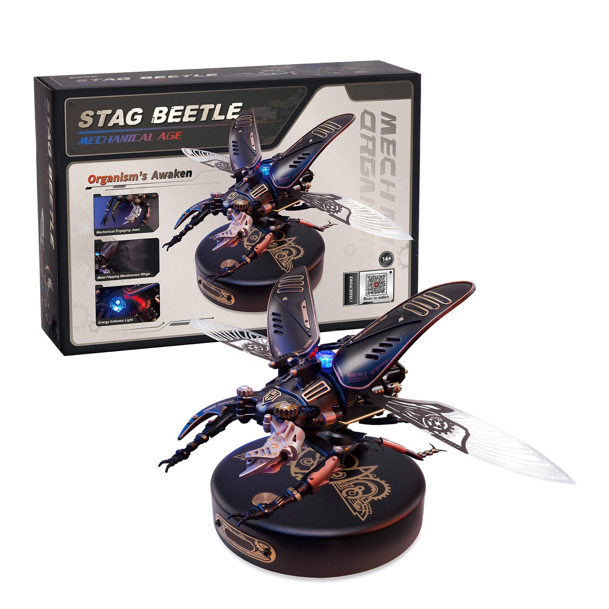 115-Pc 3D Metal & ABS Mechanical Puzzle Model Kit (Stag Beetle) $36 + Free Shipping