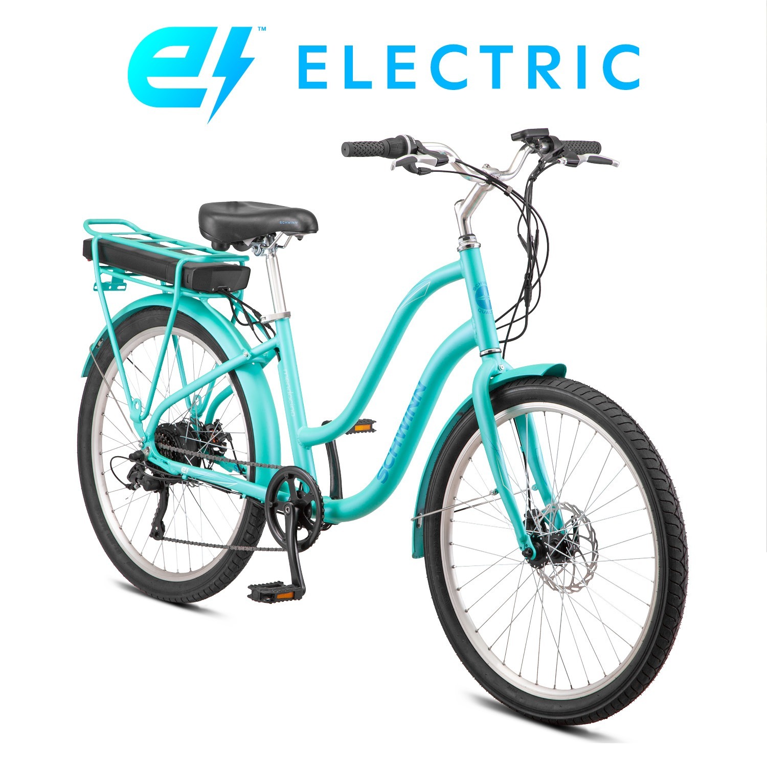 250W Schwinn Mendocino Adult Hybrid Electric Cruiser Bike w/ 26" Wheels & Pedal Assist (Throttle, Mint Green) $699 + Free Shipping