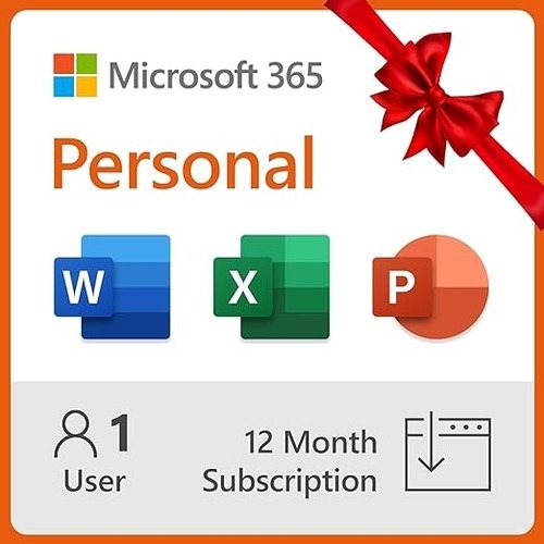 microsoft 365 personal digital download 12 months subscription