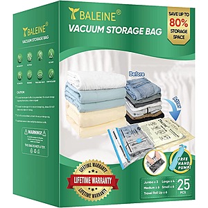 Space Vac Travel Vacuum-Seal Storage Bags 4 Pack, BIG W
