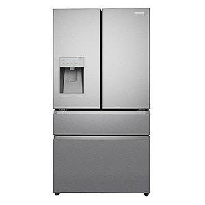Hisense PureFlat 25.6-cu ft 4-Door Smart French Door Refrigerator w/ Ice Maker, Water & Ice Dispenser (Stainless Steel) $1259.10 + $29 Shipping