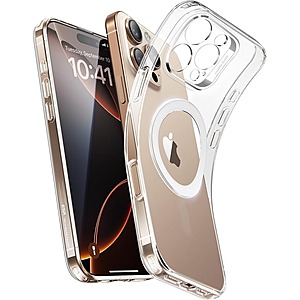 ESR Magnetic Case for iPhone 16 Pro Max/iPhone16 Pro/iPhone16 Plus/iPhone 16e (Clear) $4.99 + Free Shipping w/ Prime