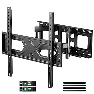 MountFTV Full Motion TV Wall Mount Bracket for 26"-70" Flat & Curved TVs (up to 99lbs) $19.99 + Free Shipping w/ Walmart+ or $35+ orders