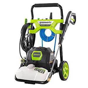 Greenworks 2000 PSI 1.2 GPM Cold Water Electric Pressure Washer w/ Onboard Soap Tank 9 + Free Shipping