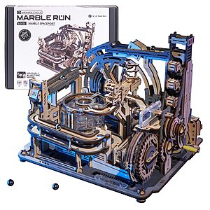 472-Pc RoWood Marble Run Spaceport 3D Wooden Puzzle (LGC01, Ages 14+) $29.99 + Free Shipping w/ Prime