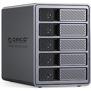 ORICO 5-Bay DAS USB 3.0 Hard Drive Enclosure for 3.5" SATA HDDs $122 + Free S/H