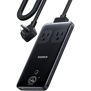 Baseus Blade 140W 6-in-1 Compact USB-C Charging Station / Power Strip w/ 5' Cord .60 + Free Shipping