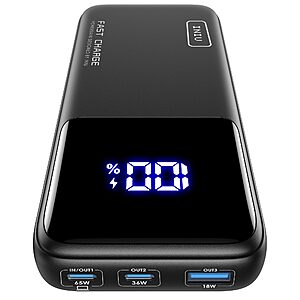 INIU 65W 20000mAh USB-C Portable Power Bank Laptop Charger $19.80 + Free Shipping