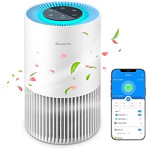 GoveeLife Smart Air Purifier w/ Wifi, Bluetooth, RGB Night Light (530 sq.ft.) .70 + Free Shipping