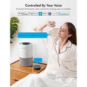 GoveeLife Smart Air Purifier w/ Wifi, Bluetooth, RGB Night Light (530 sq.ft.) .70 + Free Shipping
