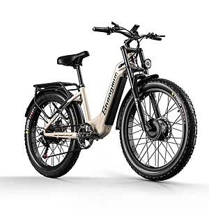 SHENGMILO S700 26" Step-Thru Fat Tire Electric Bike w/ 1000W Dual Motor 48V 17.5Ah $959 + Free Shipping