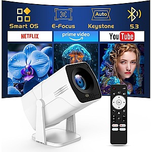 Prime Members: TMY 1080P FHD LED 270 Rotatable Projector w/ Auto Keystone  + Free Shipping