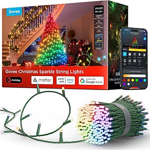 66' 250-LED Govee Christmas Sparkle RGBWIC String Lights $62.15 + Free Shipping