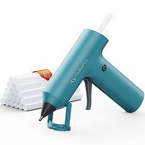 Tilswall Cordless Hot Glue Gun w/ 2000mAh Built-in Battery + 20 Glue Sticks $12 + Free Shipping w/ Prime