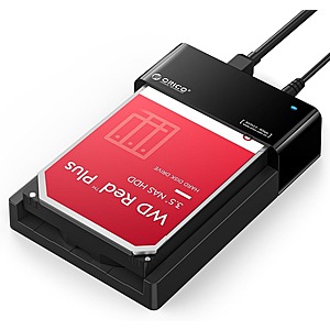 ORICO External USB 3.0 to SATA Hard Drive Lay-Flat Docking Station (for 2.5"/3.5" HDD/SSD, up to 24TB)