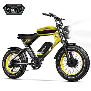 ENFFE EAES-2D Ultra 3000W Peak Off Road Electric Bike w/ Dual 48V 22.5Ah Battery $1099 + Free Shipping