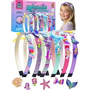 PURPLE LADYBUG Kids DIY Mermaid Headband Craft Kit $8.09 + Free Shipping w/ Prime