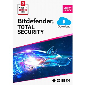2-Year Bitdefender Internet Security 2026 (3 PCs / Digital) $15 & More