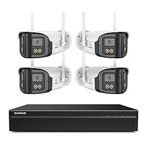 SANNCE FDQ400 4K 10-Channel PoE Security Camera System w/ 4x 4MP WiFi Dual Lens IP Cameras + 1TB HDD $349 + Free Shipping