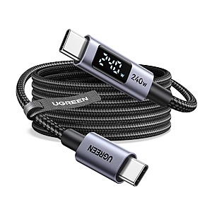 UGREEN 240W USB-C to USB-C Fast Charging Cable With Digital Display