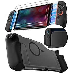 5-Pc iVoler Switch 2 Case Bundle (w/ 2x Screen Protectors + 2x Joy-Con Grips)