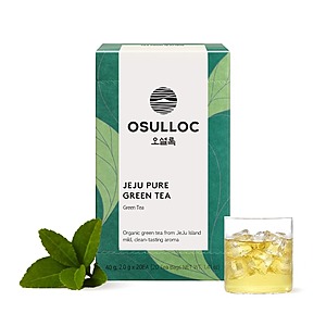 20-Ct OSULLOC Tea Bags (Pure Green, Tangerine, or Camellia Flower) $8.40 w/ S&S