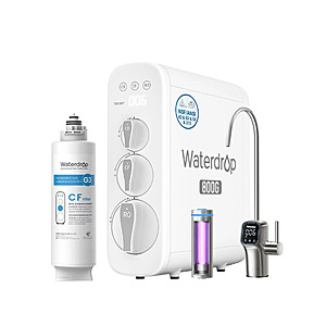 Waterdrop G3P800 Reverse Osmosis Water Filter System w/ Extra N1CF Filter $690.64 + Free Shipping