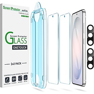 Prime Members: 2-Pack amFilm OneTouch Galaxy S26/S25/S24/S23 &amp; Pixel 9/10/11 Tempered Glass Screen Protectors from $4.51 + Free S&amp;H